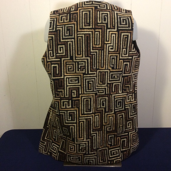 Vintage Aladdin carpet bag tapestry vest size small - Picture 3 of 10